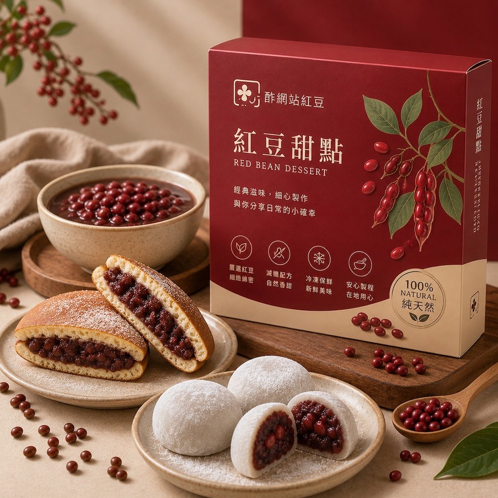 紅豆甜點產品示意圖