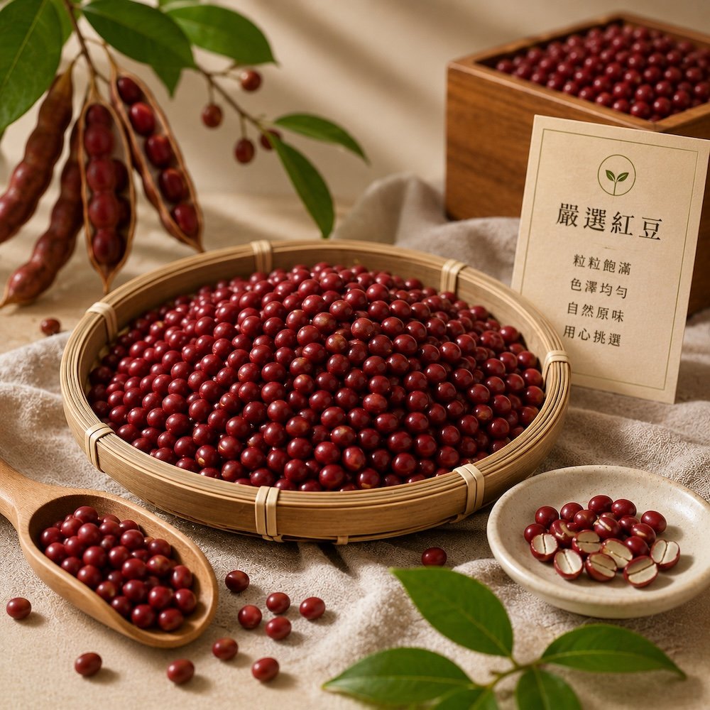 酢紅豆品質挑選示意圖